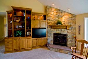 Fireplace and Entertainment Center