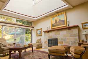 Livingroom with Fireplace and Skylight large thumb